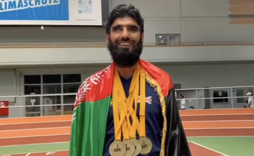 د ځغاستې نابینا افغان لوبغاړي ولي محمد نوري د سرو زرو څلور مډالونه وګټل